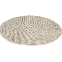 Best Gifi Tapis de salle de bain chenille rond beige Ø70 cm