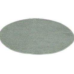 Clearance Gifi Tapis de salle de bain chenille rond gris Ø70 cm