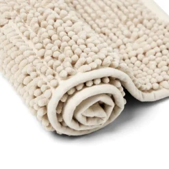Online Gifi Tapis de salle de bain chenille taupe 65x45 cm