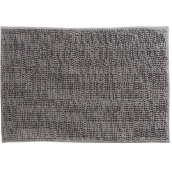 Online Gifi Tapis de salle de bain chenille gris 65x45 cm