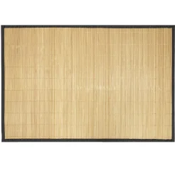 Gifi Tapis de salle de bain en bambou 50x75cm