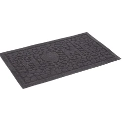 Nettoyage Et Entretien|Gifi Tapis d'entrée antidérapant gris 75x45 cm