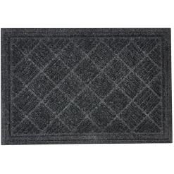 Nettoyage Et Entretien|Gifi Tapis d'entrée en polyester gris foncé