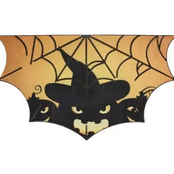 Nettoyage Et Entretien|Gifi Tapis d'entrée Halloween design toile d'araignée