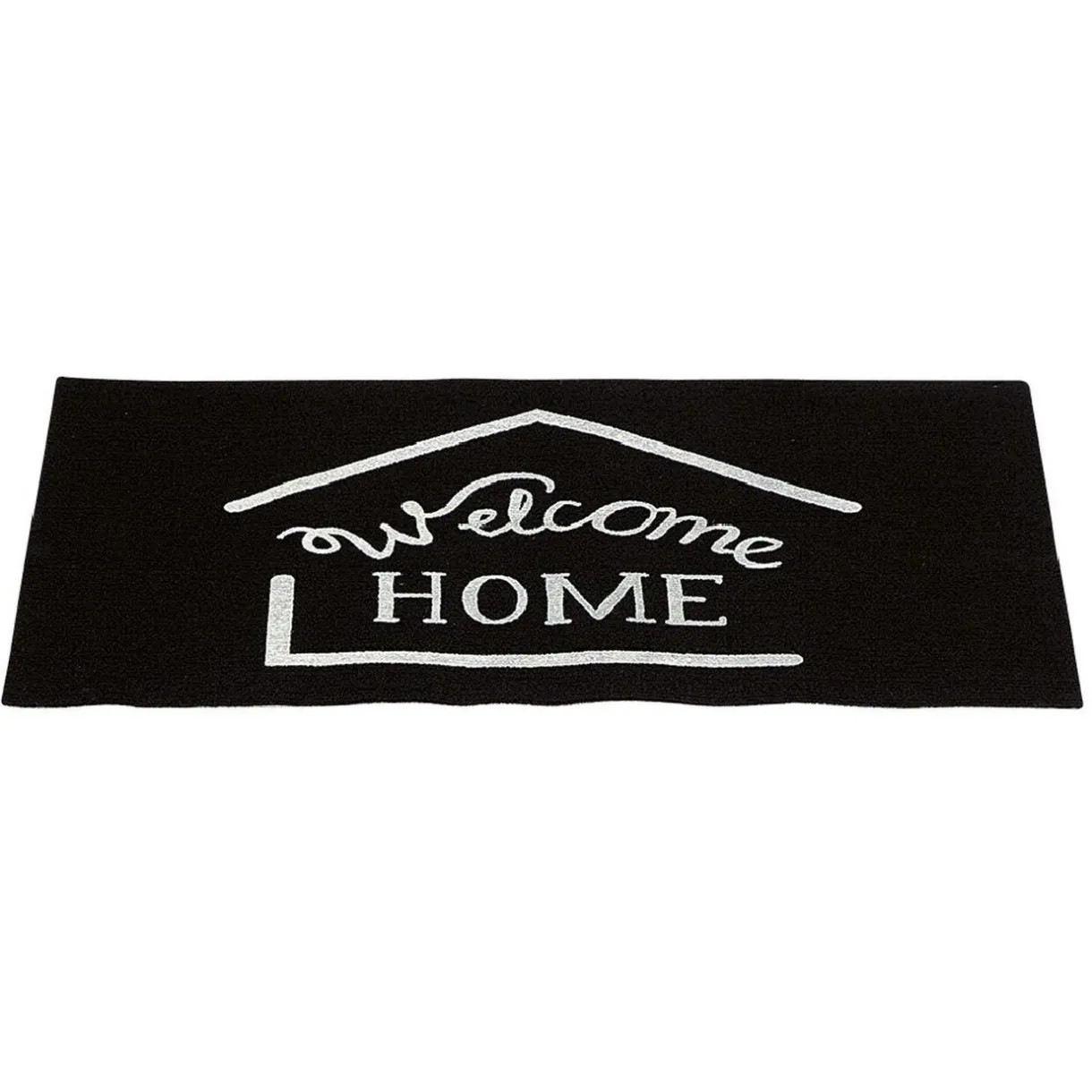 Nettoyage Et Entretien|Gifi Tapis d'entrée noir et blanc design fluorescent "Welcome"