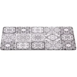 Nettoyage Et Entretien|Gifi Tapis d'entrée rectangulaire motif carreau de ciment gris