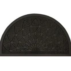 Nettoyage Et Entretien|Gifi Tapis d'extérieur demi lune motif rosace relief 45x75cm