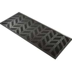 Nettoyage Et Entretien|Gifi Tapis d'extérieur en caoutchouc avec picots motif chevron noir