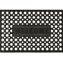 Nettoyage Et Entretien|Gifi Tapis d'extérieur grattant antidérapent inscription Welcome 60x40 cm