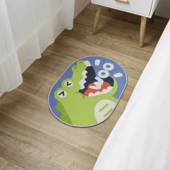 Hot Gifi Tapis enfant licorne ou crocodile polyester 40x60cm - 2 modèles