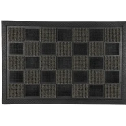Nettoyage Et Entretien|Gifi Tapis grattant damier noir et gris