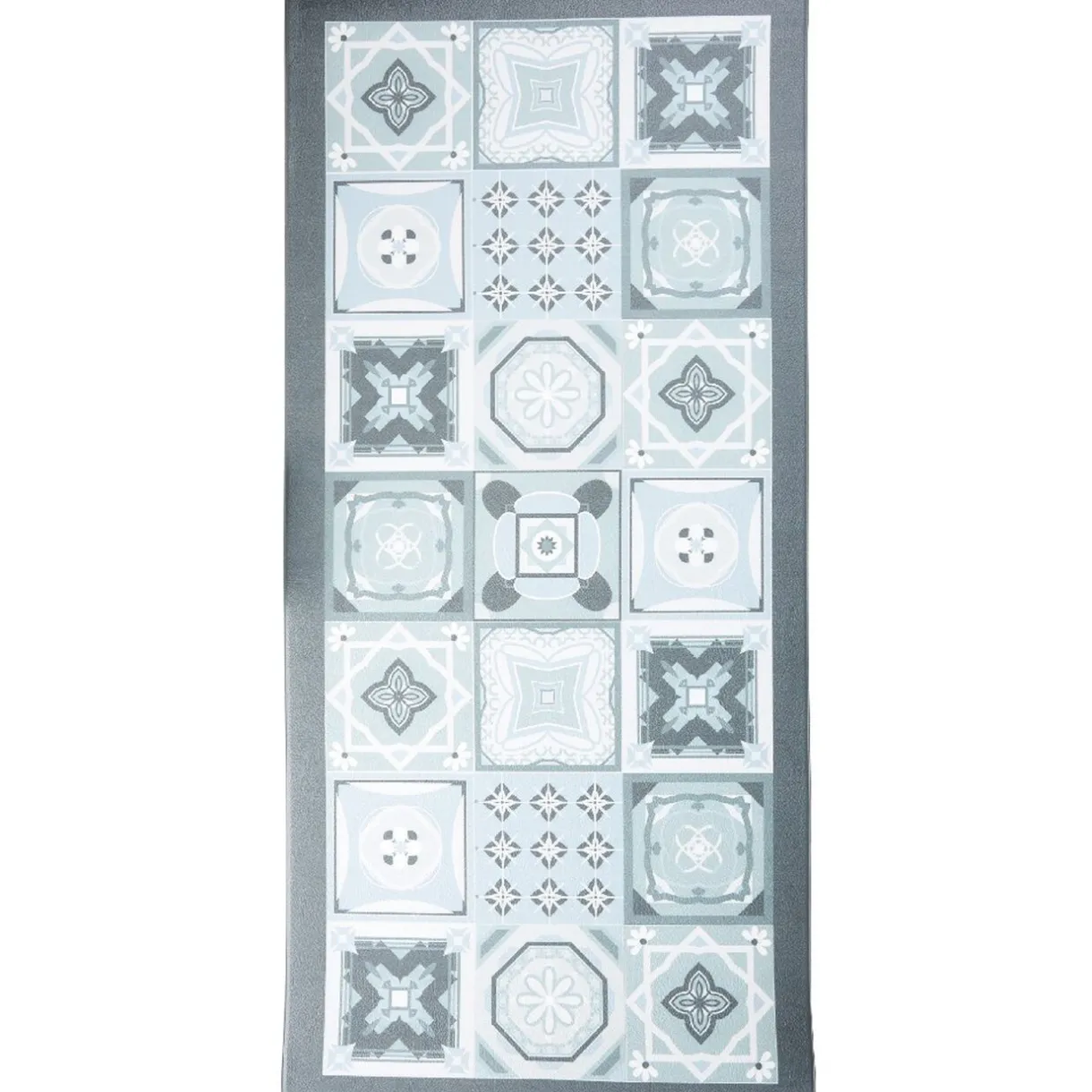 Nettoyage Et Entretien|Gifi Tapis mémoire de forme motif carreau de ciment gris