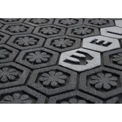 Nettoyage Et Entretien|Gifi Tapis paillasson caoutchouc grattant design Welcome gris