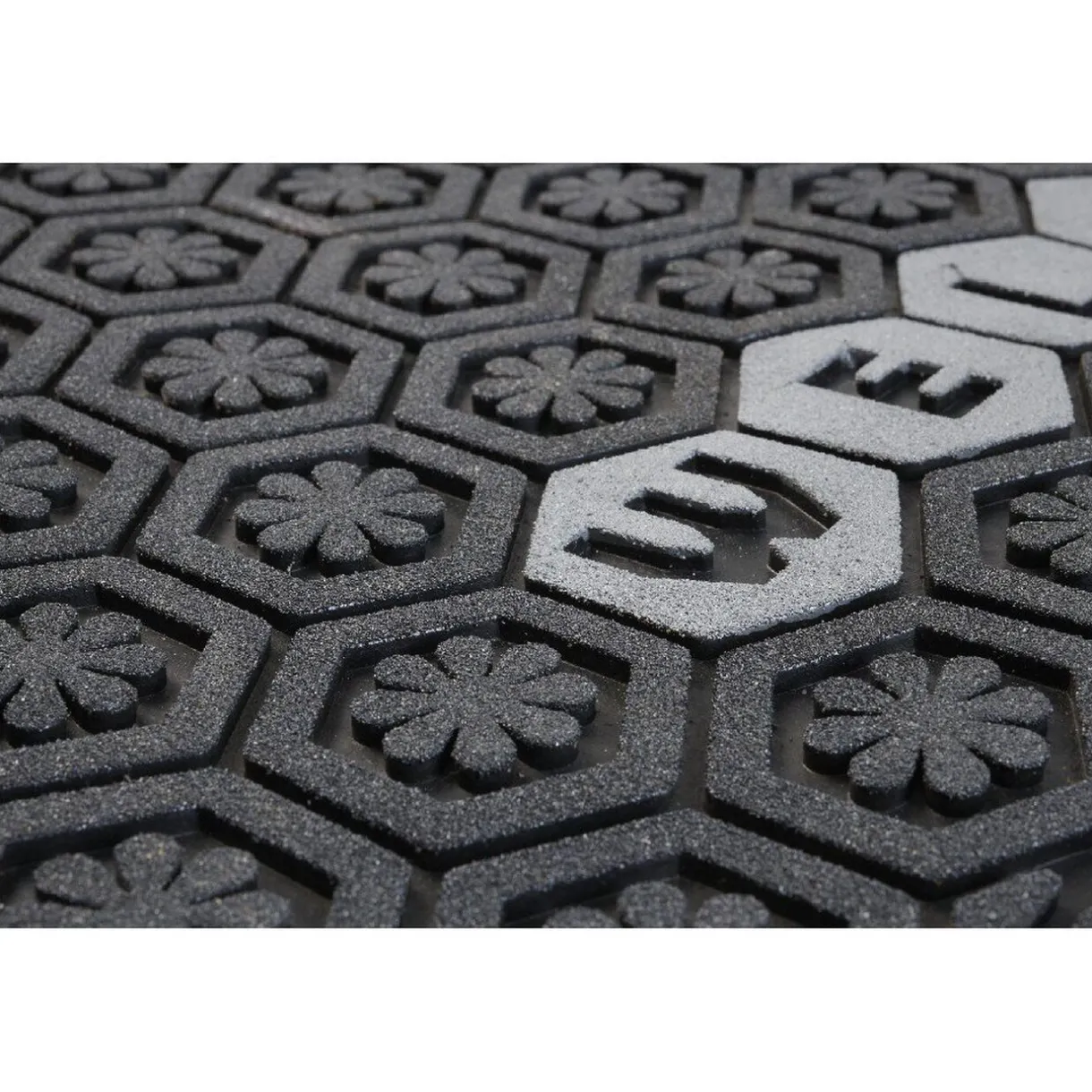 Nettoyage Et Entretien|Gifi Tapis paillasson caoutchouc grattant design Welcome gris