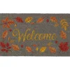 Nettoyage Et Entretien|Gifi Tapis paillasson coco Welcome motif feuilles automne