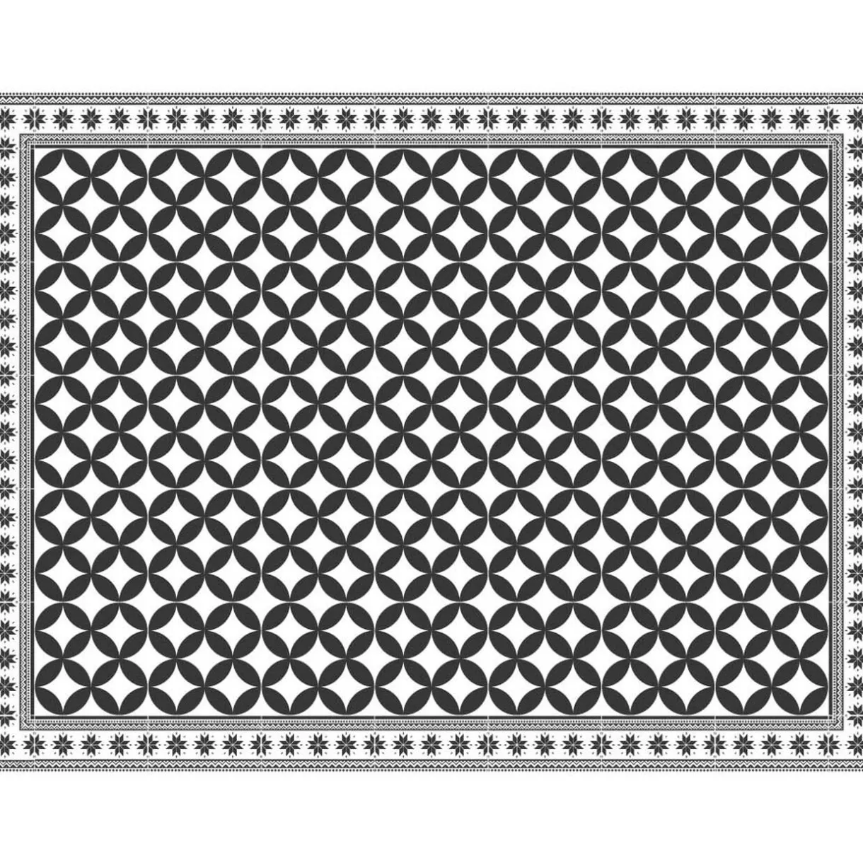 Nettoyage Et Entretien|Gifi Tapis rectangulaire vinyle motif carreau de ciment 120 x 90 cm