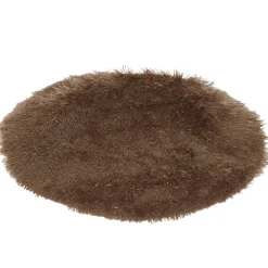 Outlet Gifi Tapis rond fausse fourrure Ø60cm