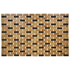 Best Gifi Tapis salle de bain 100% bambou marron 72x45cm