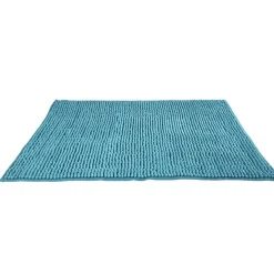 Sale Gifi Tapis salle de bain chenille bleu