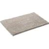 Clearance Gifi Tapis salle de bain chenille uni taupe