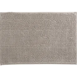 Clearance Gifi Tapis salle de bain chenille uni taupe