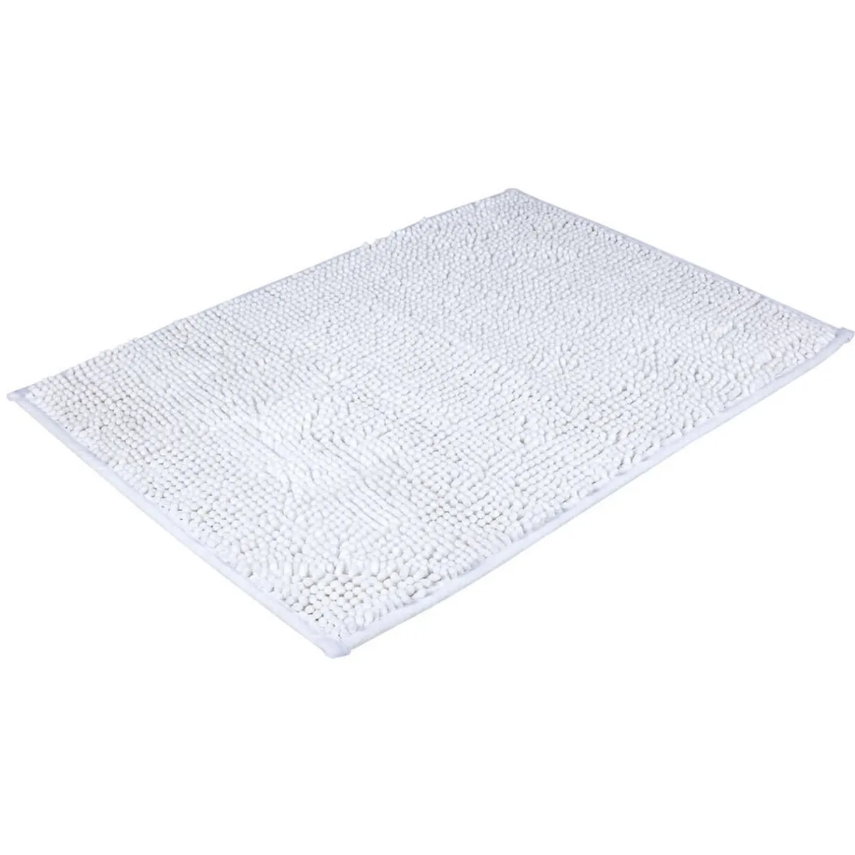 Gifi Tapis salle de bain chenille blanc