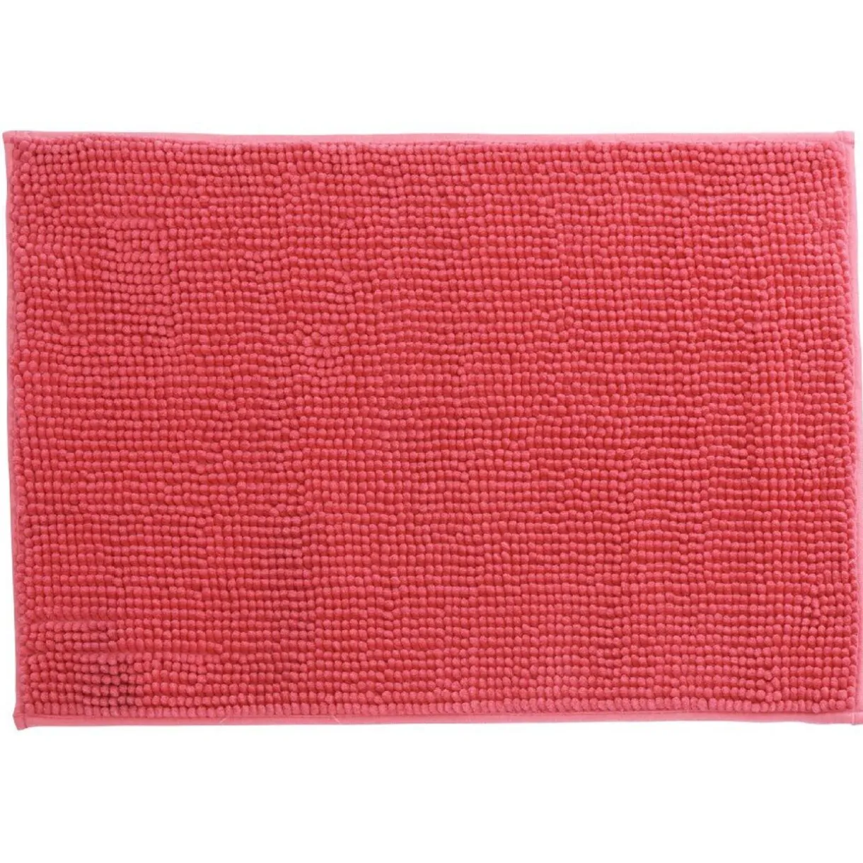 Sale Gifi Tapis salle de bain chenille uni rose