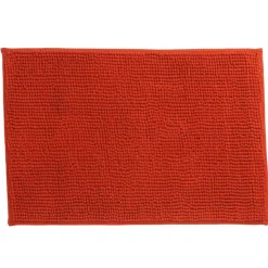 Online Gifi Tapis salle de bain chenille uni rouge
