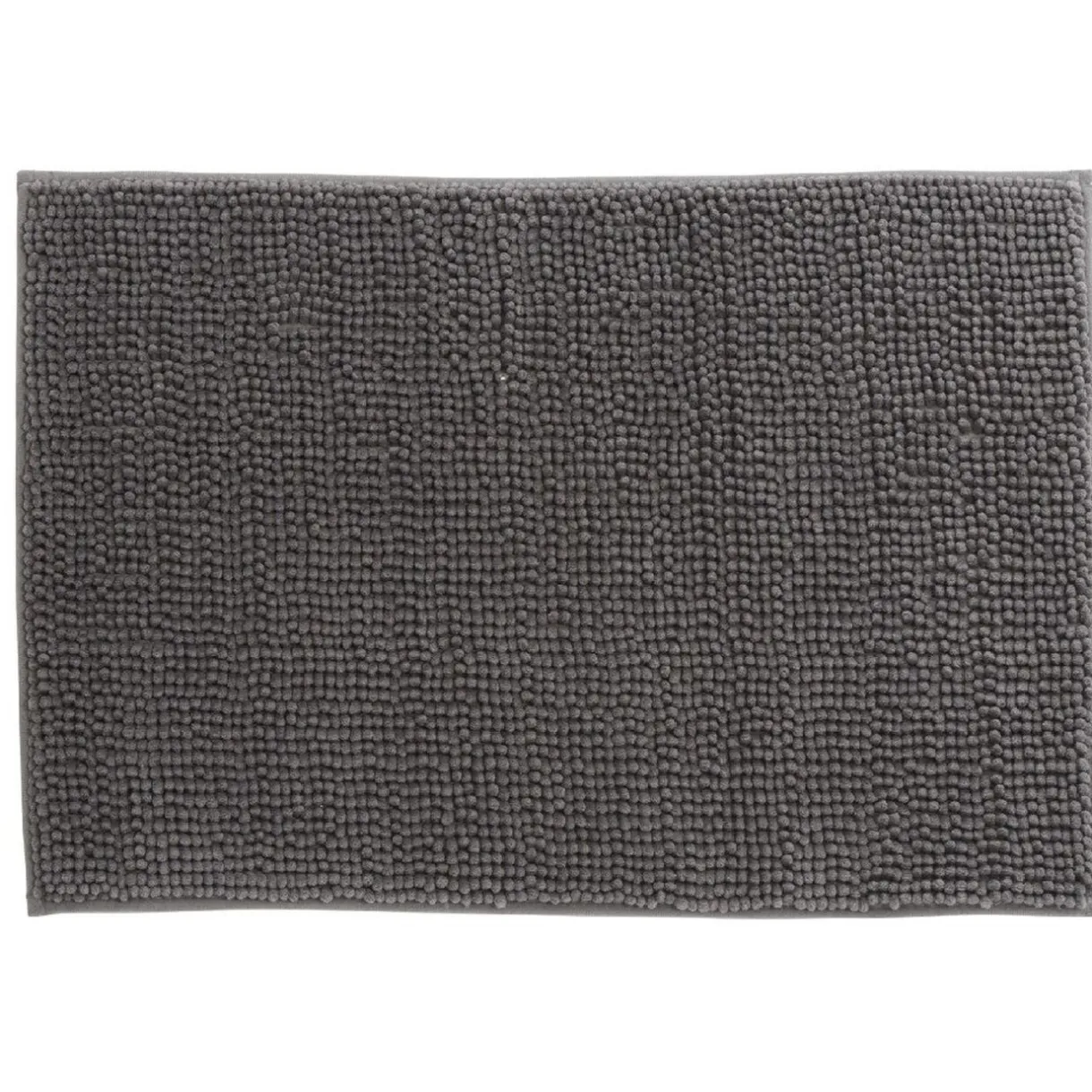 Best Gifi Tapis salle de bain chenille uni gris