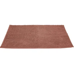 Outlet Gifi Tapis salle de bain chenille 75x45 cm uni gris clair