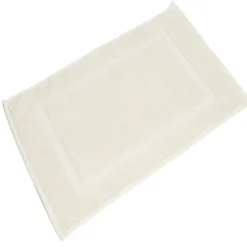 Outlet Gifi Tapis salle de bain coton beige 70x40 cm