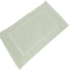 Discount Gifi Tapis salle de bain coton vert 70x40 cm