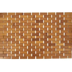 New Gifi Tapis salle de bain en bambou segments 40x60cm