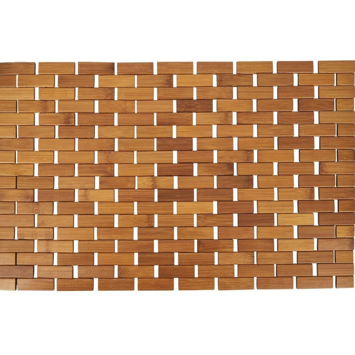 New Gifi Tapis salle de bain en bambou segments 40x60cm