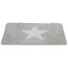 Best Gifi Tapis salle de bain gris design étoile