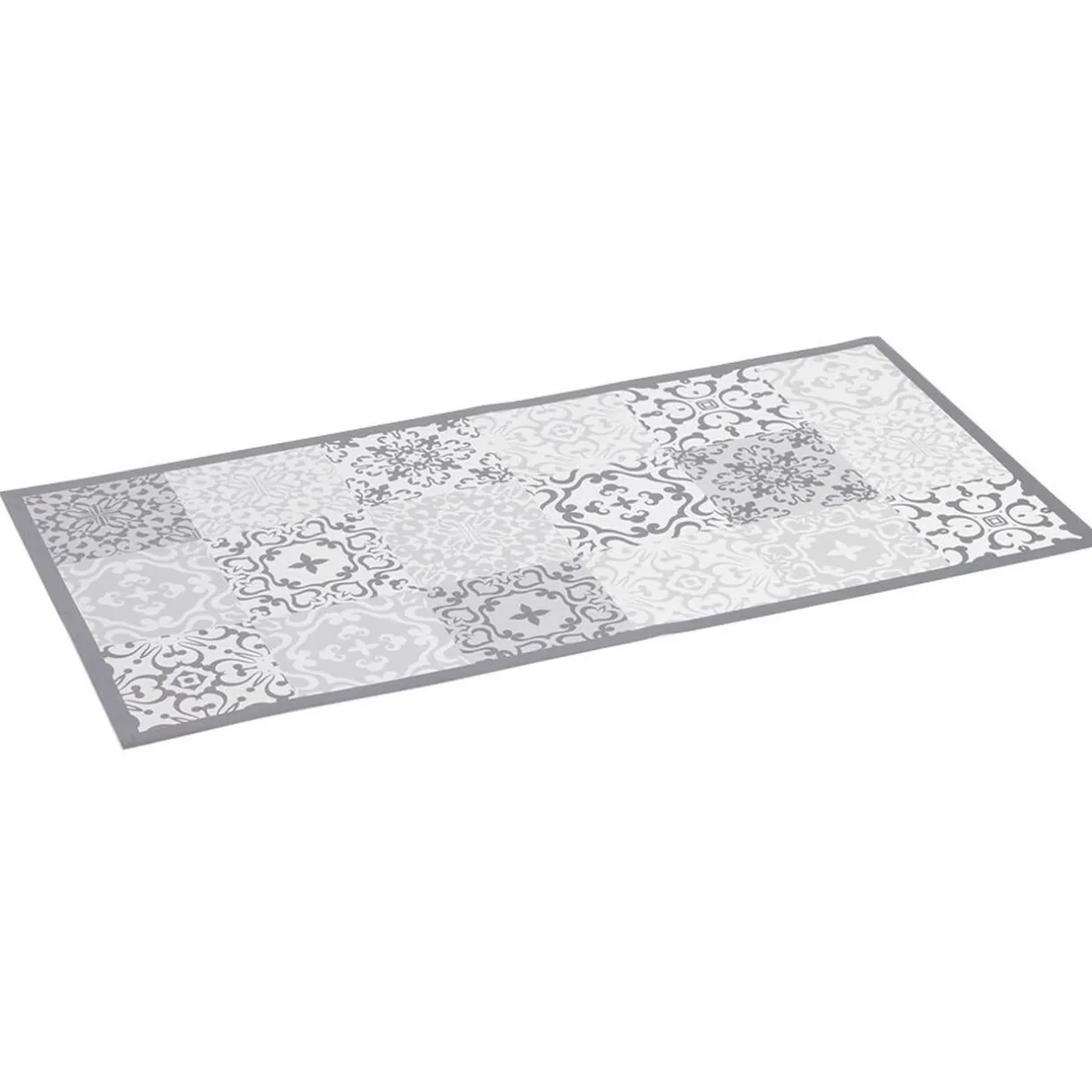 Nettoyage Et Entretien|Gifi Tapis vinyle imprimé carreau de ciment gris L.99 cm