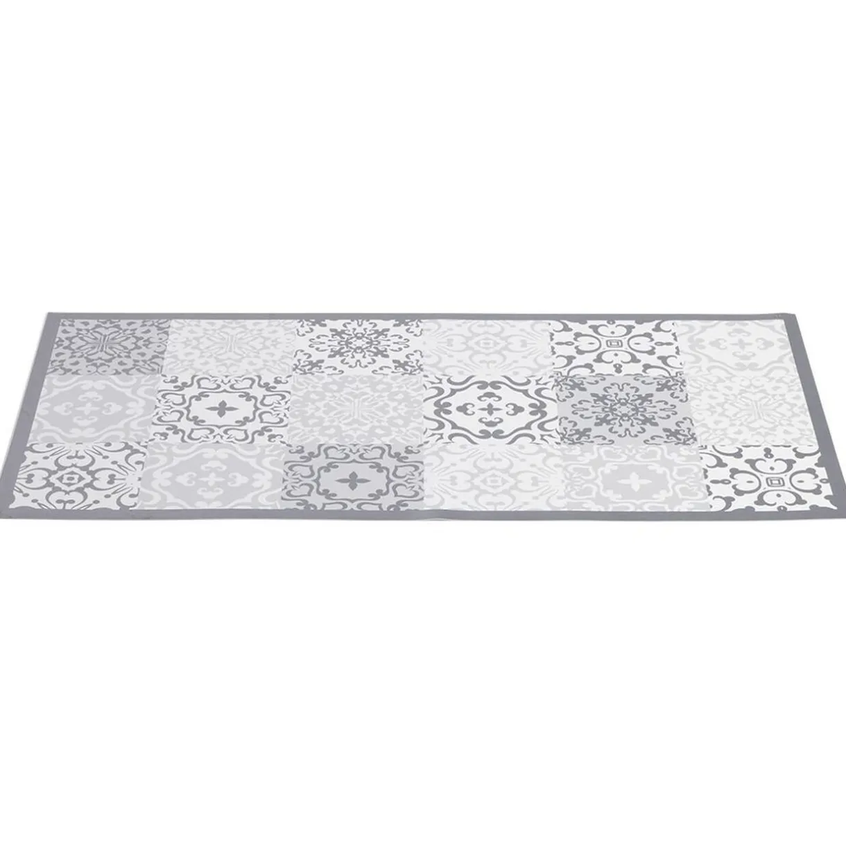Nettoyage Et Entretien|Gifi Tapis vinyle imprimé carreau de ciment gris L.99 cm