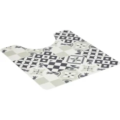 Clearance Gifi Tapis WC vinyle motif carreau de ciment