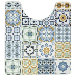 Clearance Gifi Tapis WC vinyle motif carreau de ciment