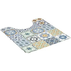 Clearance Gifi Tapis WC vinyle motif carreau de ciment