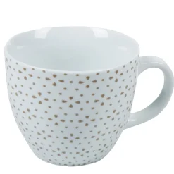 Tasse à café blanche à motif taupe^Gifi Hot