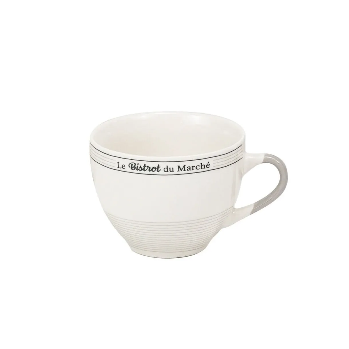 Tasse à café en porcelaine design Bistrot du Marché 22 cl^Gifi Outlet