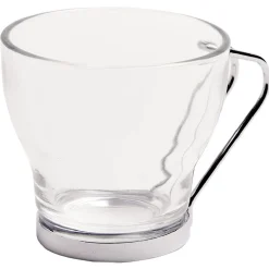 Tasse à café en verre anse métal x6^Gifi Best