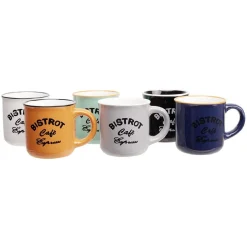 Tasse à café expresso multicolore Bistrot x6^Gifi Sale