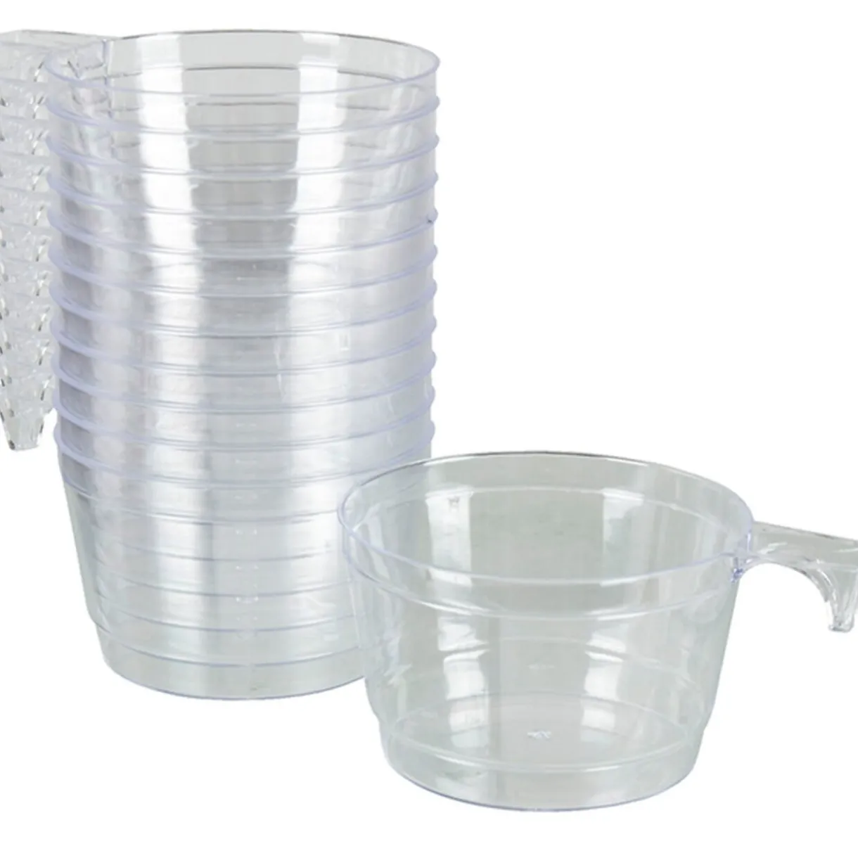 Tasse à café plastique transparent x12^Gifi Outlet