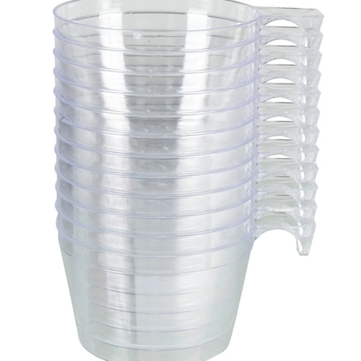 Tasse à café plastique transparent x12^Gifi Outlet