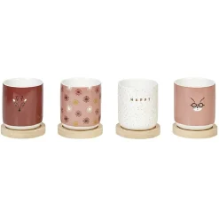 Tasse à expresso avec sous tasse bambou x4^Gifi Clearance