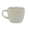 Tasse à expresso en faïence 10 cl lin et rainures verticales relief^Gifi Discount