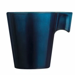 Tasse à expresso en verre trempé Luminarc flashy bleu pétrôle 8 cl^Gifi New