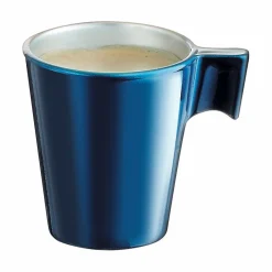 Tasse à expresso en verre trempé Luminarc flashy bleu pétrôle 8 cl^Gifi New
